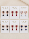 Elegant Halo Drop Earrings