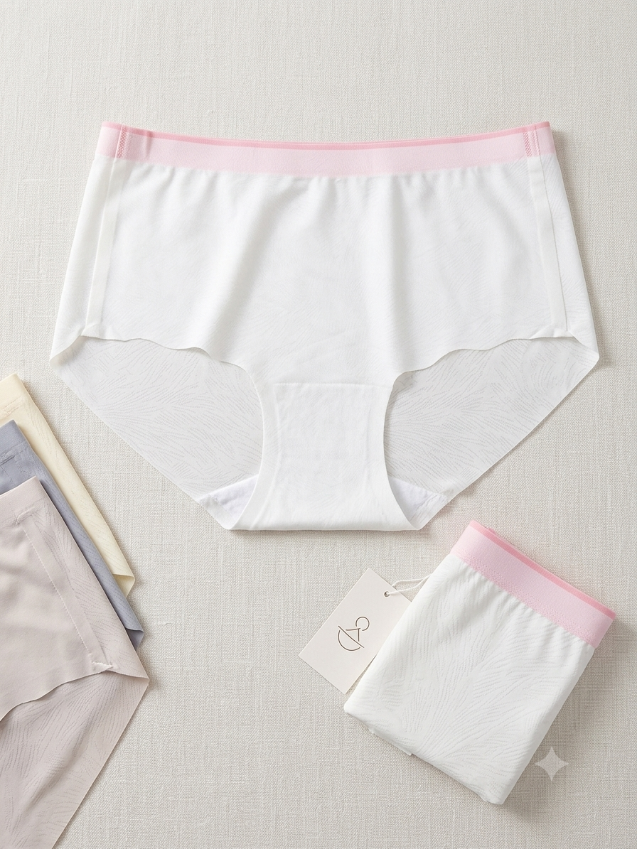 Women's High-Waisted Seamless Textured Briefs