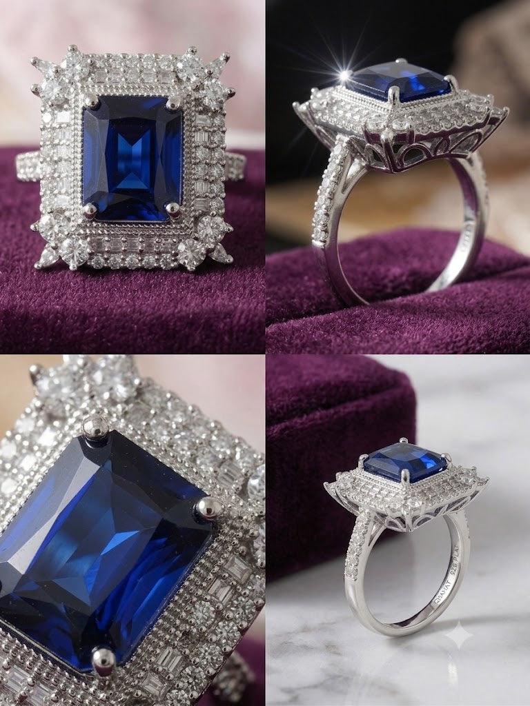 Royal Emerald Statement Ring